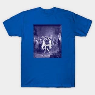 TamOShanter And The Witches Artistic Vector Blue T-Shirt